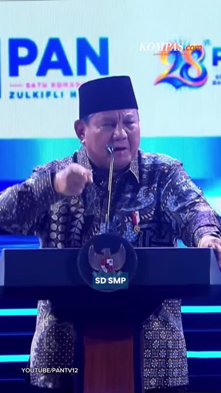 Prabowo: Biaya Pendidikan SD Hingga Universitas Negeri Harus Gratis