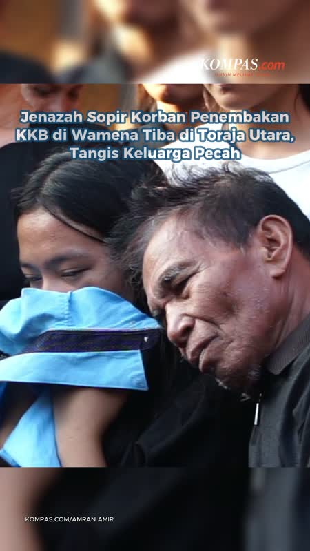 Jenazah Sopir Korban Penembakan KKB Di Wamena Tiba Di Toraja Utara, Tangis Keluarga Pecah
