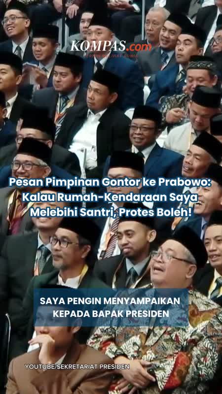 Pesan Pimpinan Gontor ke Prabowo: Kalau Rumah-Kendaraan Saya Melebihi Santri, Protes Boleh!