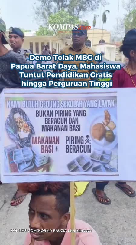Demo Tolak MBG Di Papua Barat Daya, Mahasiswa Tuntut Pendidikan Gratis Hingga Perguruan Tinggi