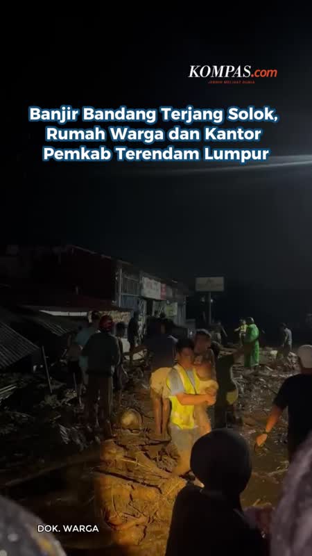 Banjir Bandang Terjang Solok, Rumah Dan Kantor Pemkab Terendam Lumpur