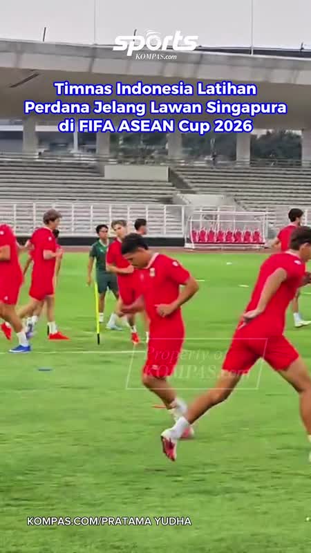 Timnas Indonesia Latihan Perdana Jelang Lawan Singapura di FIFA ASEAN Cup 2026