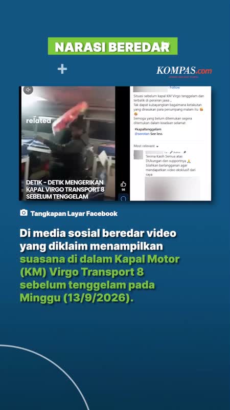 [KLARIFIKASI] Video Ini Bukan Suasana KM Virgo Transport 8 Sebelum Tenggelam