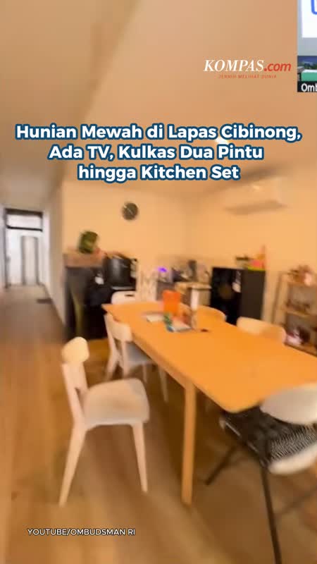 Hunian Mewah Di Lapas Cibinong, Ada TV, Kulkas Dua Pintu Hingga Kitchen Set