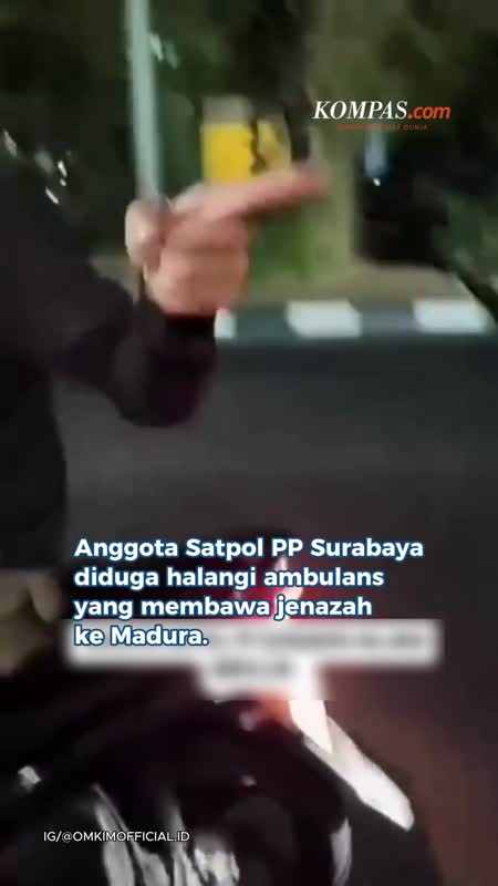 Anggota Satpol PP Surabaya Diduga Halangi Ambulans yang Bawa Jenazah