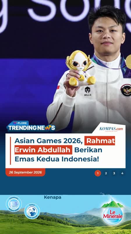 Asian Games 2026, Rahmat Erwin Abdullah Berikan Emas Kedua Indonesia!