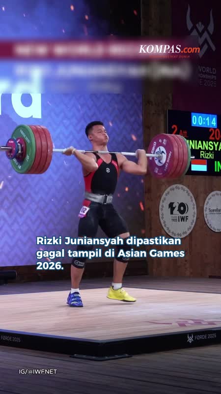 Rizki Atlet Angkat Besi Gagal Tampil Di Asian Games 2026