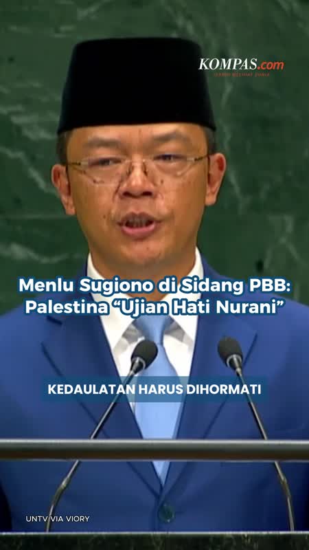 Menlu Sugiono di Sidang PBB: Palestina “Ujian Hati Nurani”
