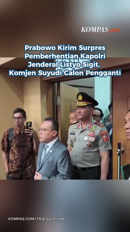 Prabowo Kirim Surpres Pemberhentian Kapolri Jenderal Listyo Sigit, Komjen Suyudi Calon Pengganti