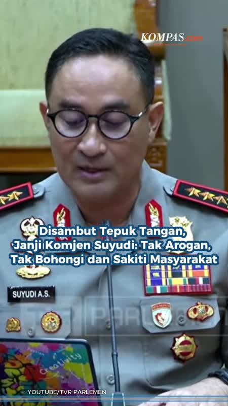 Disambut Tepuk Tangan, Janji Komjen Suyudi: Tak Arogan, Tak Bohongi Dan Sakiti Masyarakat