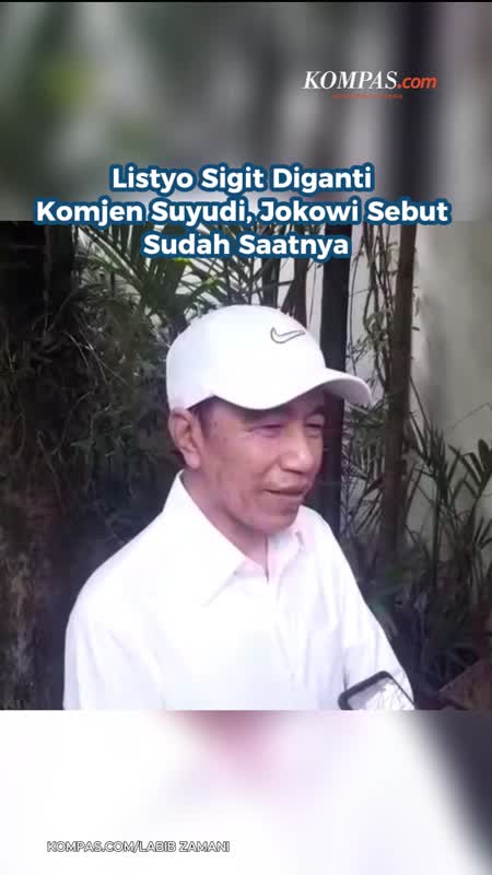 Listyo Sigit Diganti Komjen Suyudi, Jokowi Sebut Sudah Saatnya