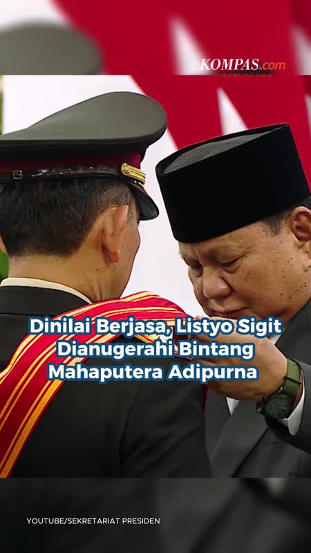 Dinilai Berjasa, Listyo Sigit Dianugerahi Bintang Mahaputera Adipurna