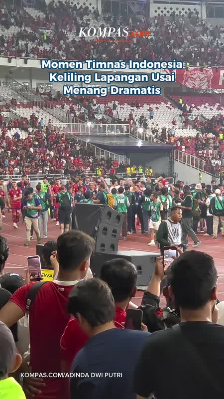 Momen Timnas Indonesia Keliling Lapangan Usai Kemenangan Dramatis