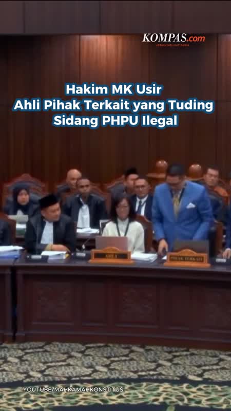 Hakim MK Usir Ahli Pihak Terkait Yang Tuding Sidang PHPU Ilegal