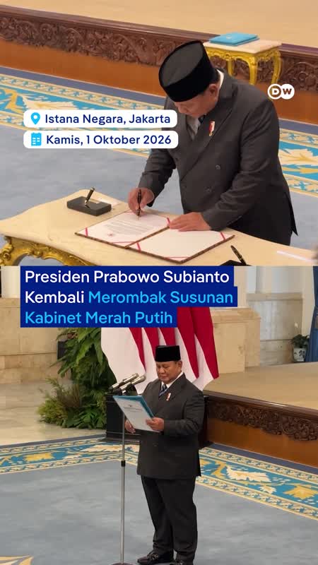 Reshuffle Lagi, Prabowo Lantik Sejumlah Pejabat Negara
