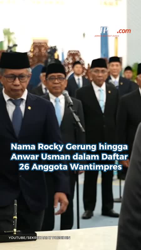 Nama Rocky Gerung Hingga Anwar Usman Dalam Daftar 26 Anggota Wantimpres