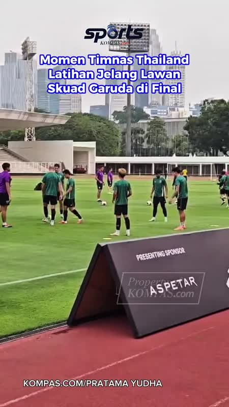 Momen Timnas Thailand Latihan Jelang Lawan Skuad Garuda di Final