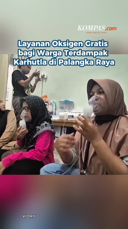 Layanan Oksigen Gratis bagi Warga Terdampak Karhutla di Palangka Raya