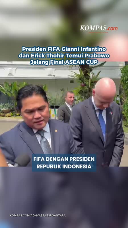 Presiden FIFA Gianni Infantino dan Erick Thohir Temui Prabowo
