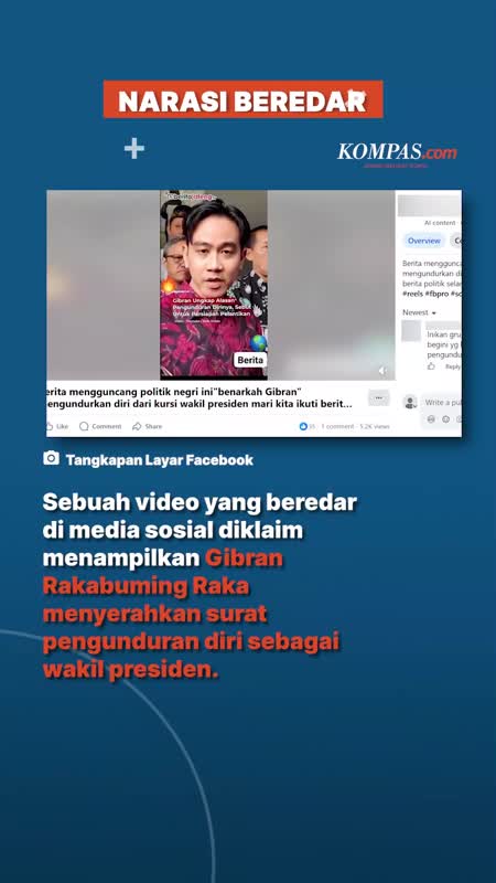 Benarkah Gibran Serahkan Surat Pengunduran Diri sebagai Wapres?