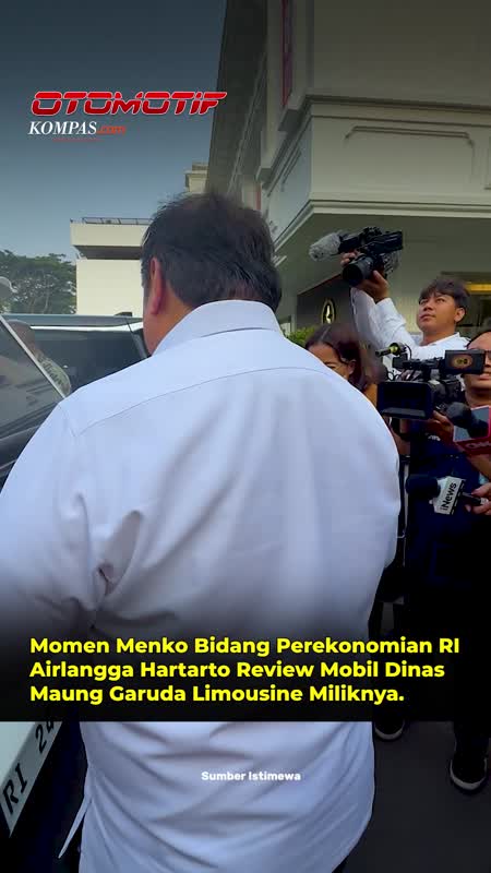 Momen Menko Airlangga Review Mobil Dinas Maung Garuda Limousine Miliknya