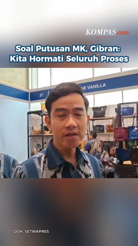 Soal Putusan MK, Gibran: Kita Hormati Seluruh Proses