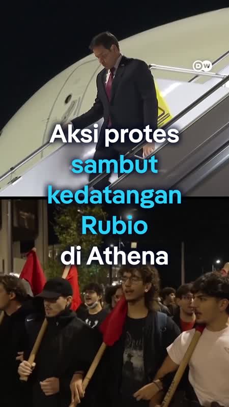 Kunjungan Rubio Ke Athena Memicu Demonstrasi