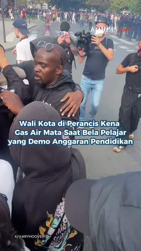 Wali Kota Di Perancis Kena Gas Air Mata Saat Bela Pelajar Yang Demo Anggaran Pendidikan