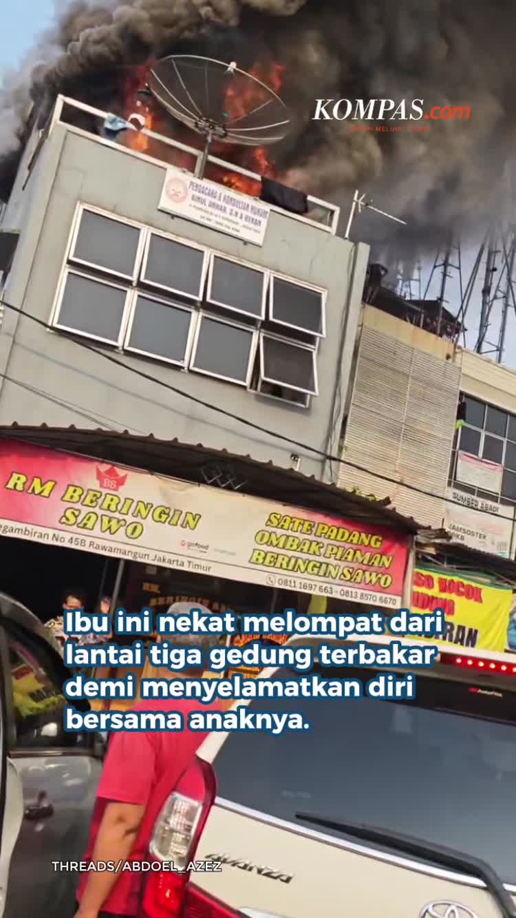 Momen Ibu Lompat dari Lantai 3 demi Selamatkan Anak saat Kebakaran di ...