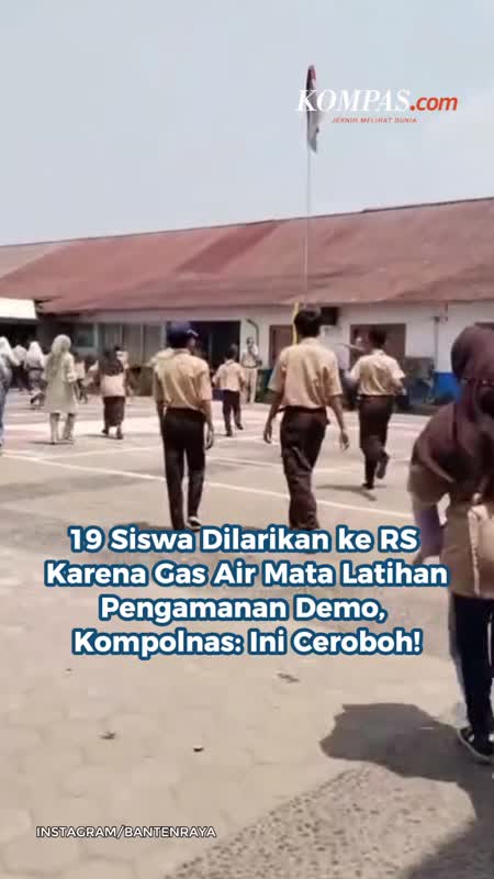 19 Siswa Dilarikan ke RS Karena Gas Air Mata Latihan Pengamanan Demo, Kompolnas: Ini Ceroboh!