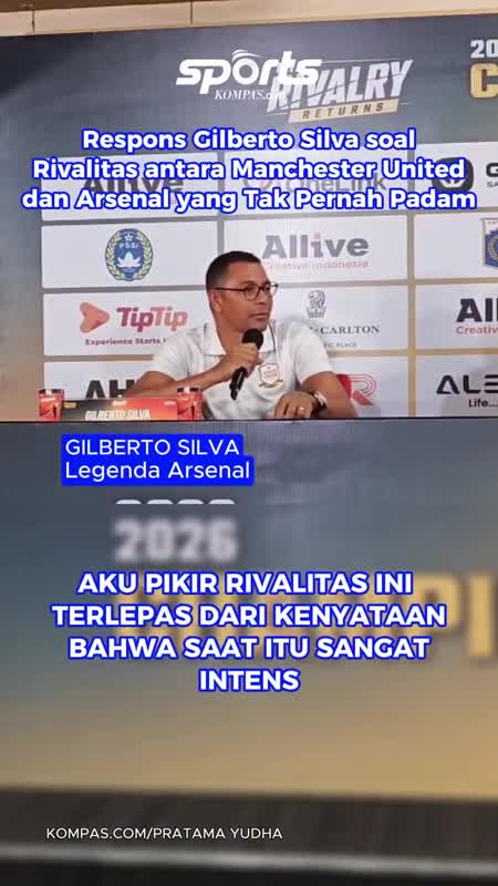 Respons Gilberto Silva soal Rivalitas antara Manchester United dan Arsenal yang Tak Pernah Padam