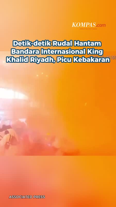 Detik-detik Rudal Hantam Bandara Internasional King Khalid Riyadh, Picu Kebakaran