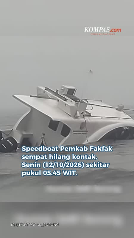 Speedboat Pemkab Fakfak Angkut Pejabat Sempat Hilang Kontak, Penumpang Selamat
