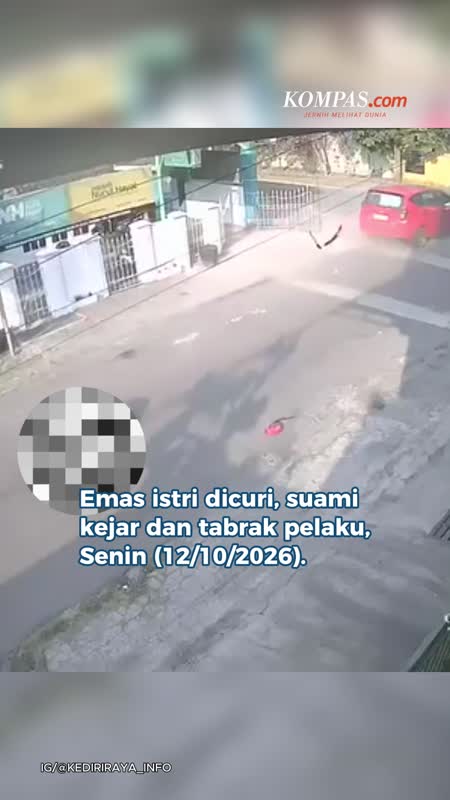Emas Istri Rp 250 Juta Dicuri Saat COD, Suami Tabrak Pelaku Pakai Mobil