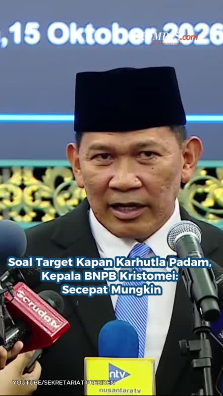 Soal Target Kapan Karhutla Padam, Kepala BNPB Kristomei: Secepat Mungkin