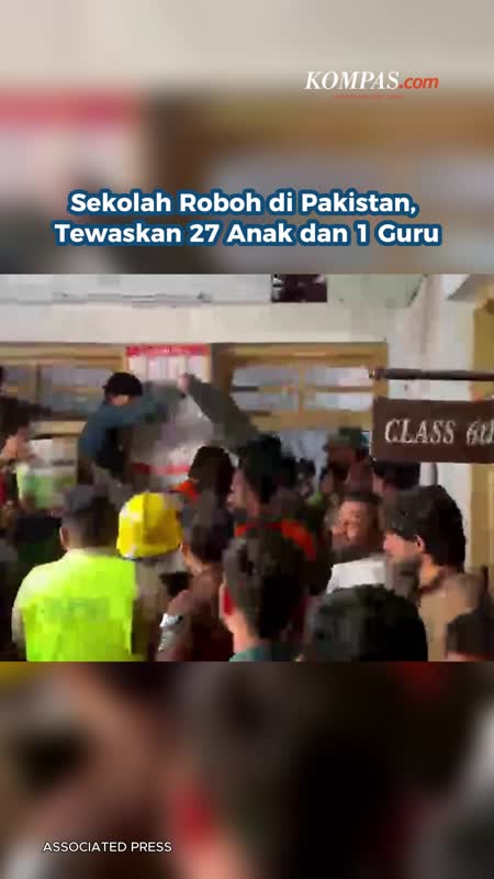Sekolah Roboh Di Pakistan, Tewaskan 27 Anak Dan 1 Guru
