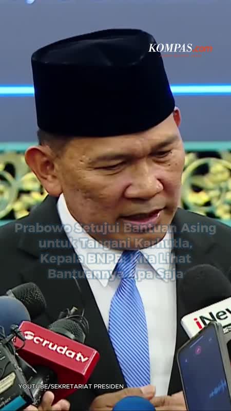 Prabowo Setujui Bantuan Asing Untuk Tangani Karhutla, Kepala BNPB: Kita Lihat Bantuannya Apa Saja