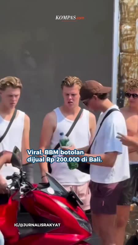BBM Langka Di Bali, Bensin Botolan Dijual Hingga Rp 200.000