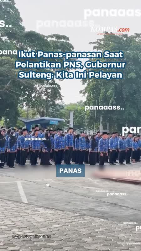 Ikut Panas-panasan Saat Pelantikan PNS, Gubernur Sulteng: Kita Ini Pelayan