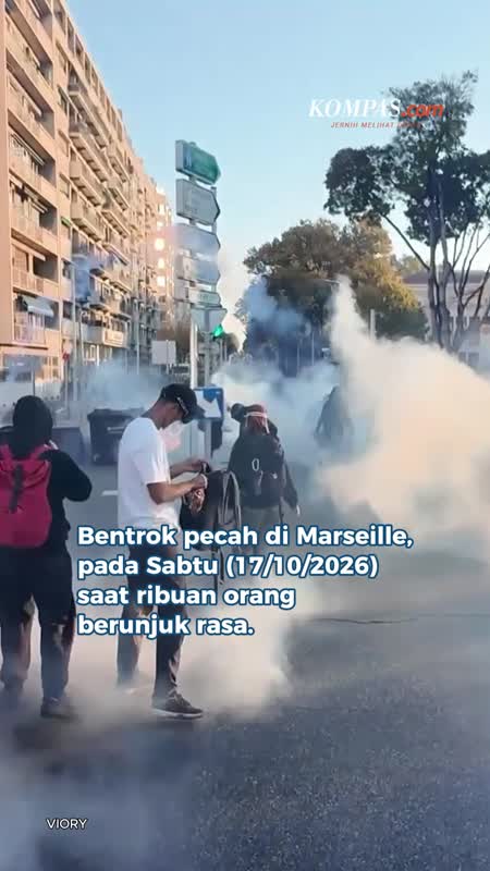 Demo Anti-Pemerintah Di Perancis Ricuh, Massa Bentrok Lawan Polisi