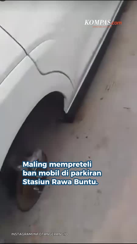 Tangkap Maling yang Preteli Ban Mobil di Stasiun, Petugas Emosi: Kalau Hilang, Kami yang Ganti