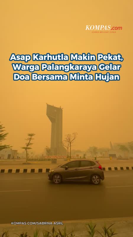 Asap Karhutla Makin Pekat, Warga Palangkaraya Gelar Doa Bersama Minta Hujan