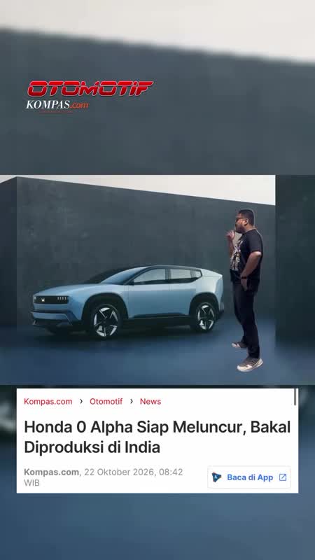 Honda 0 Alpha Siap Meluncur, Bakal Diproduksi di India