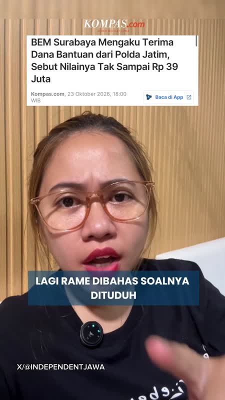 BEM Surabaya Akui Terima Dana Bantuan dari Polda Jatim, Nilainya Tak Sampai Rp 39 Juta