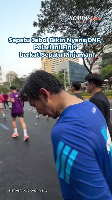Sepatu Jebol Bikin Nyaris DNF, Pelari Ini Finis berkat Sepatu Pinjaman