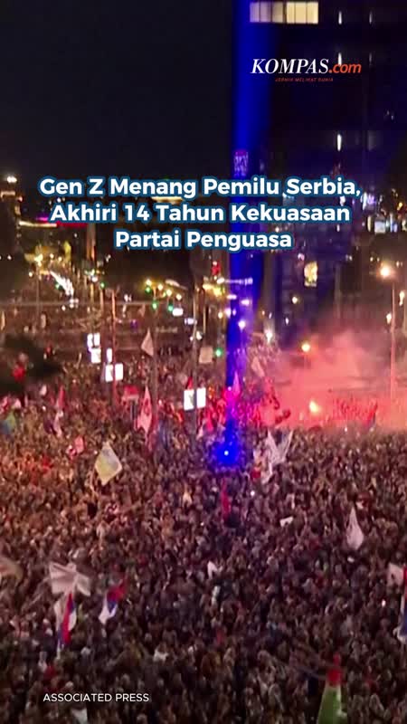 Gen Z Menang Pemilu Serbia, Akhiri 14 Tahun Kekuasaan Partai Penguasa