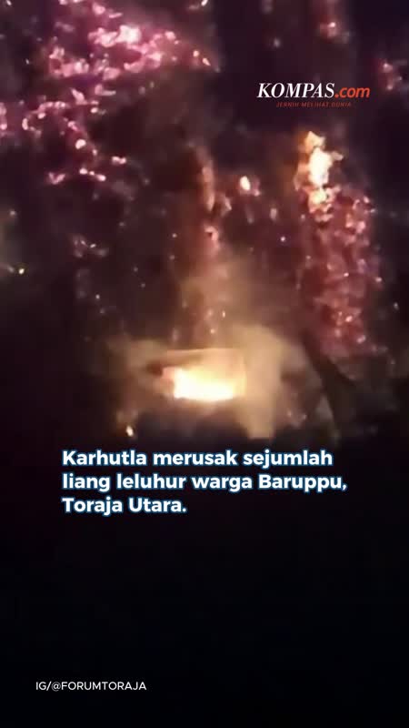 Kuburan Kuno Di Toraja Dilalap Api, Kerangka Jenazah Rusak