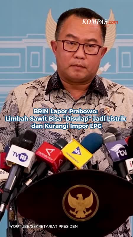 BRIN Lapor Prabowo: Limbah Sawit Bisa "Disulap" Jadi Listrik dan Kurangi Impor LPG