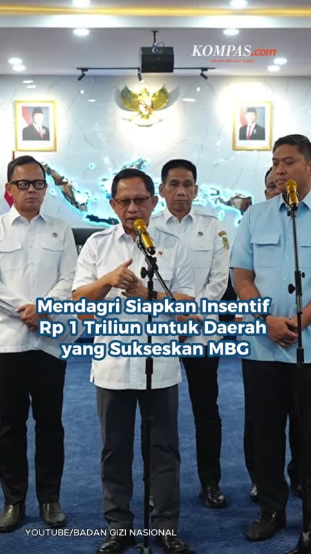 Mendagri Siapkan Insentif Rp 1 Triliun Untuk Daerah Yang Sukseskan MBG