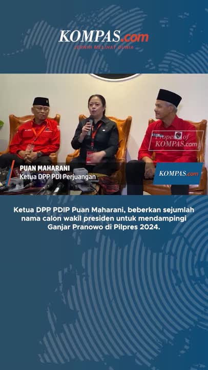Puan Beberkan Sejumlah Nama Cawapres Ganjar Pranowo